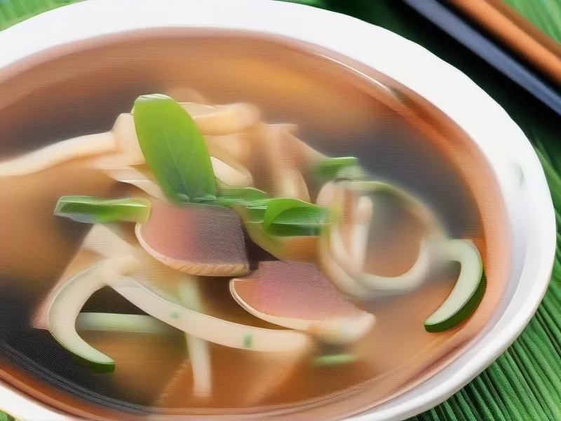 玄米と野菜スープでエネルギーを補給